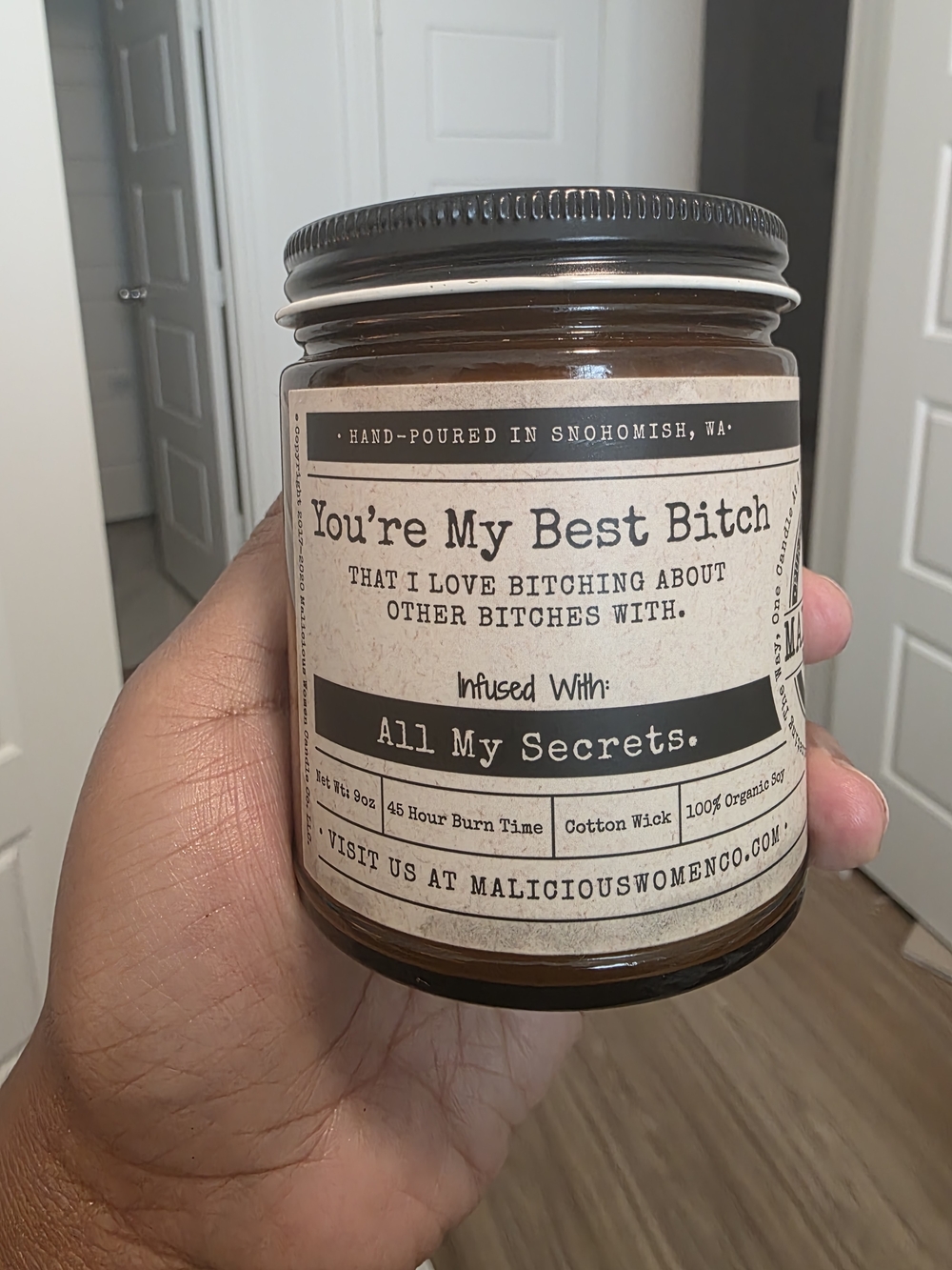 'You're My Best (****)"Friend" Scented Candle — Lemon Drop Martini NEW
